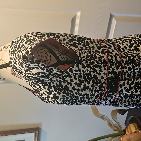 Jessica Howard Black and White Patterned Midi Dress - Picture 6 of 13